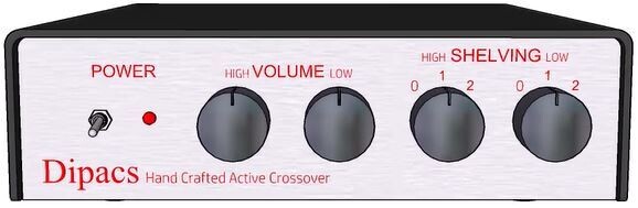 Stereo 2 way Active Crossover with baffle step and dipole shelving