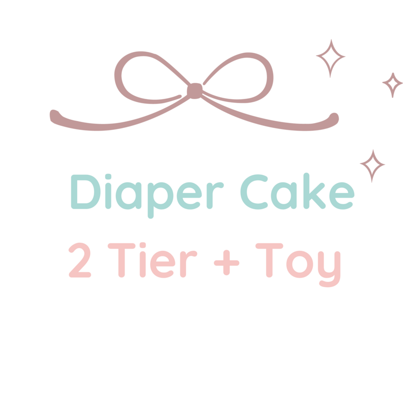 Diaper Cake 2 Tier with Toy