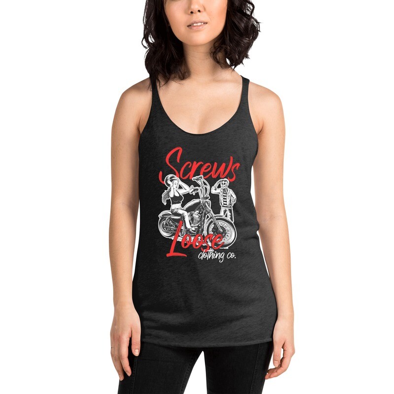 Skully Got A Girl Ladies Racerback Tank
