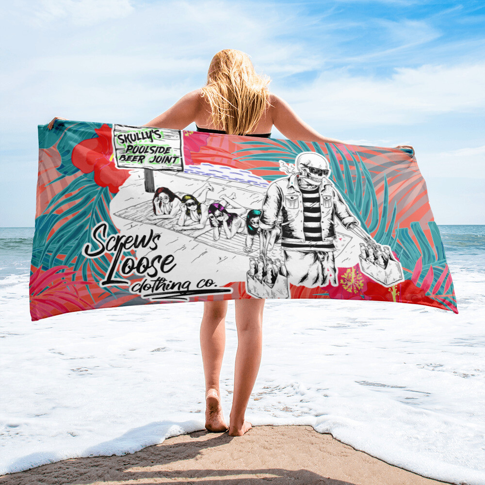 Skully&#39;s Poolside Beer Joint Towel