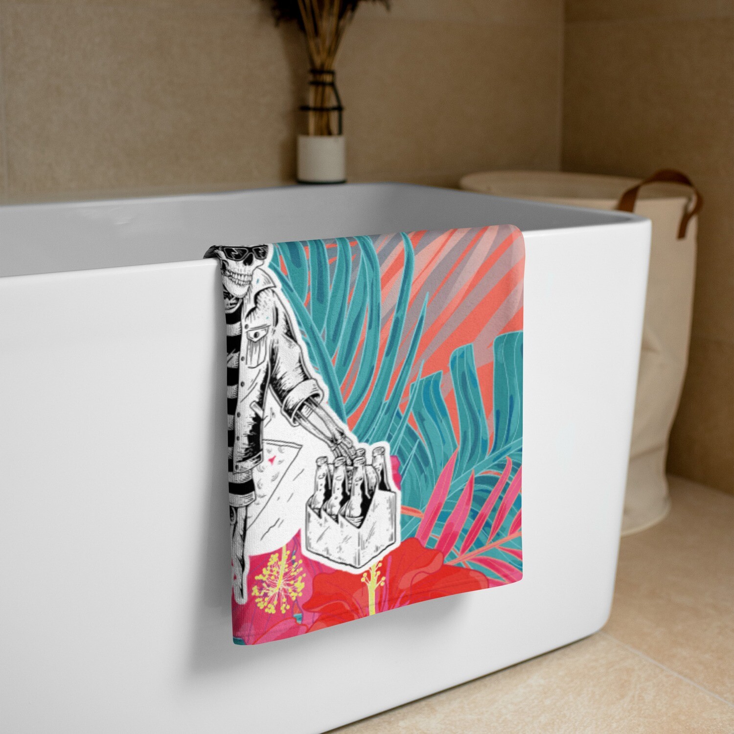 Skully's Poolside Beer Joint Towel