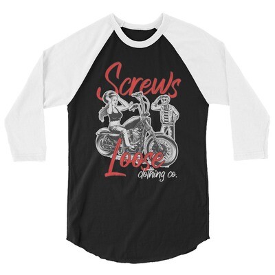 Skully Got a Girl 3/4 Sleeve Raglan Shirt