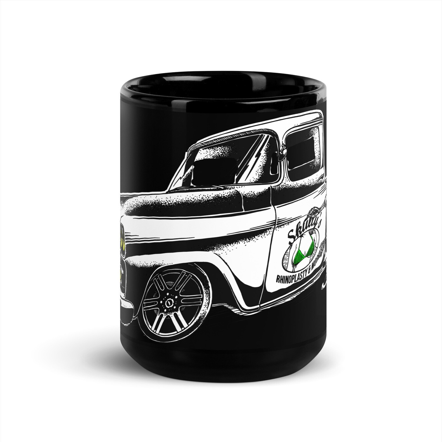 Skully's Rhinoplasty &amp; More Black Glossy Mug