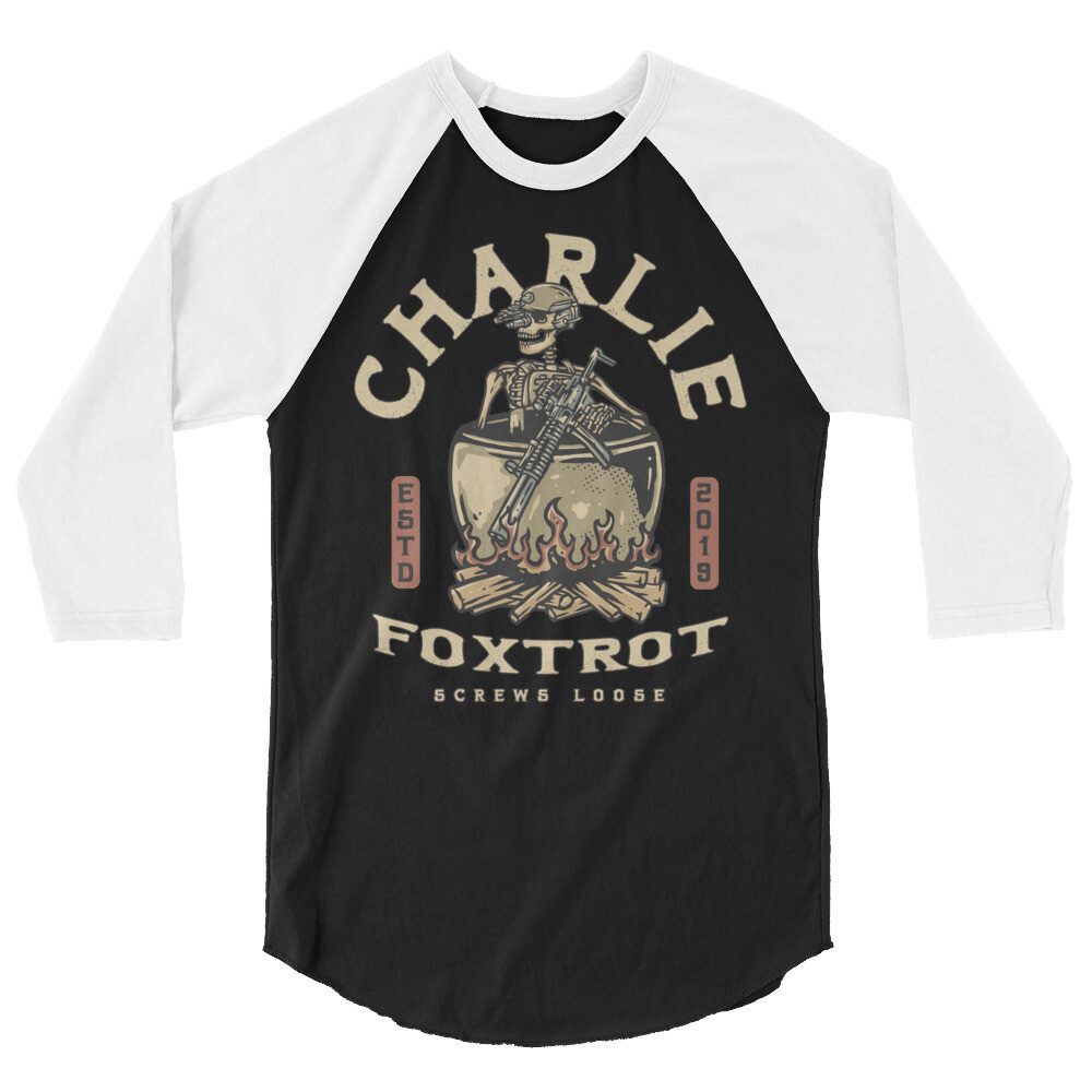 Charlie Foxtrot - Cluster Fucked 3/4 Sleeve Raglan