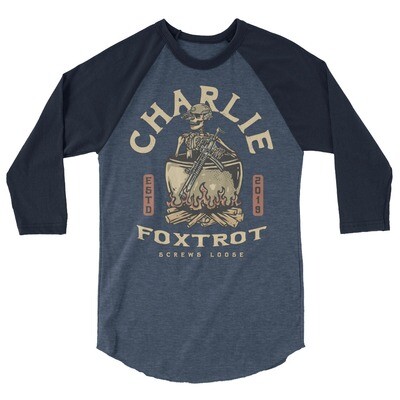 Charlie Foxtrot - Cluster Fucked 3/4 Sleeve Raglan