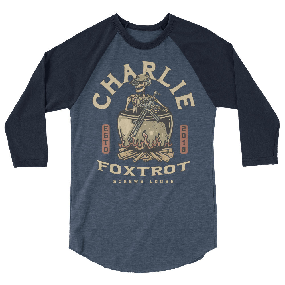 Charlie Foxtrot - Cluster Fucked 3/4 Sleeve Raglan