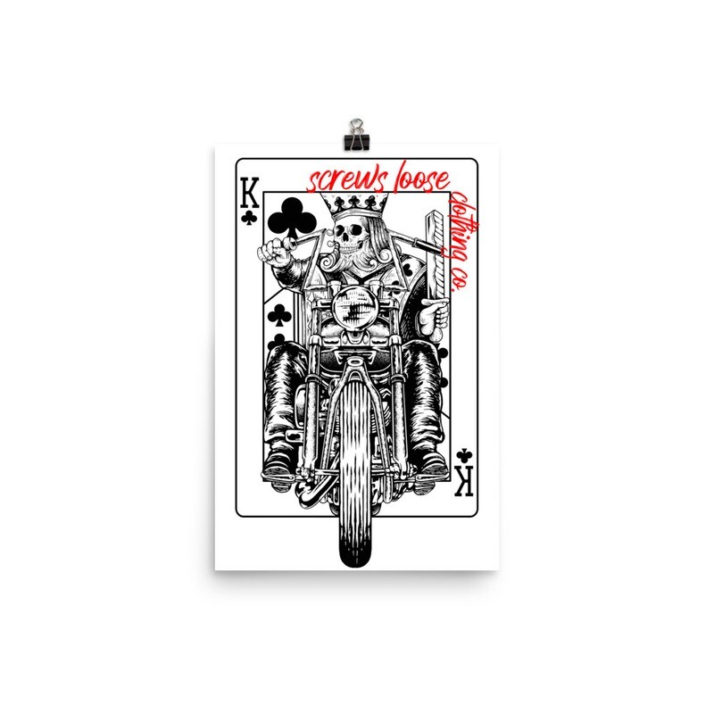 Chopper King Matter Paper Poster