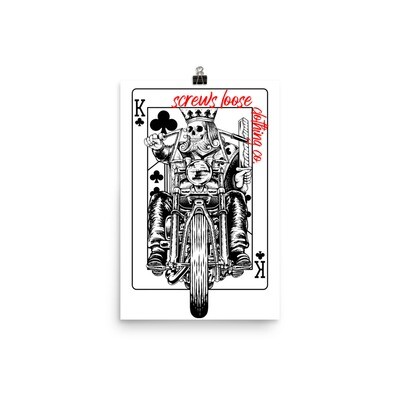 Chopper King Matter Paper Poster