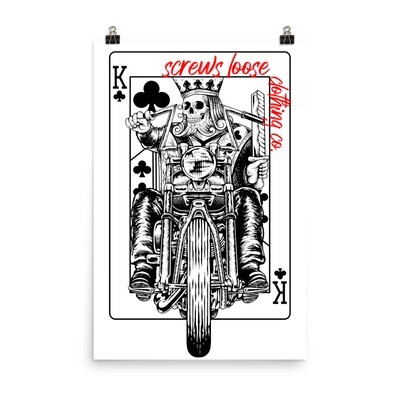 Chopper King Matter Paper Poster