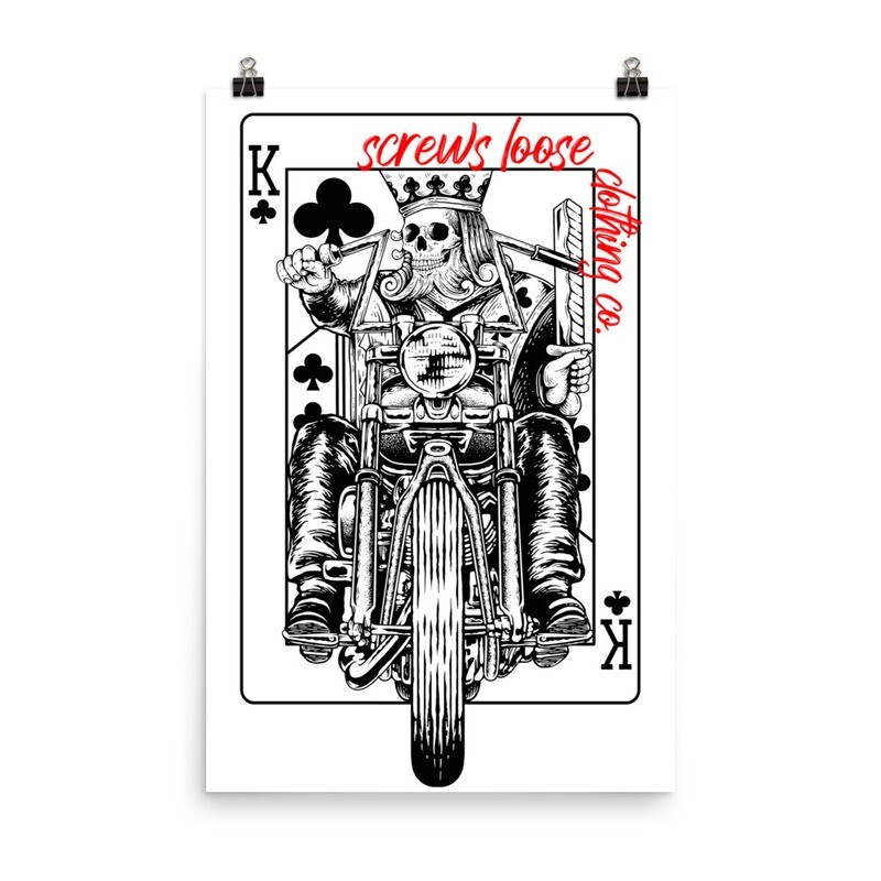 Chopper King Matter Paper Poster