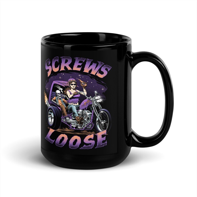 Trike Time Black Glossy Mug