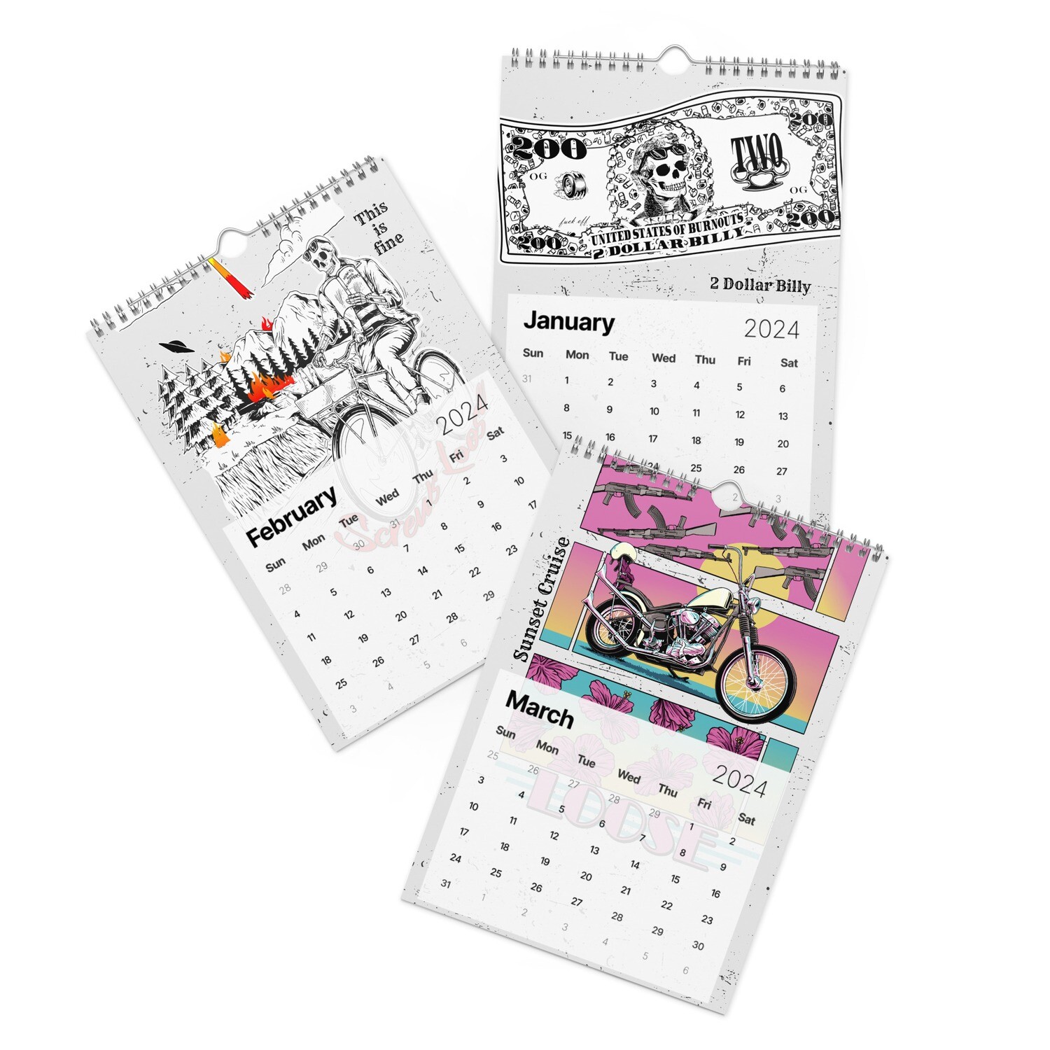 Screws Loose Wall Calendar (2024)