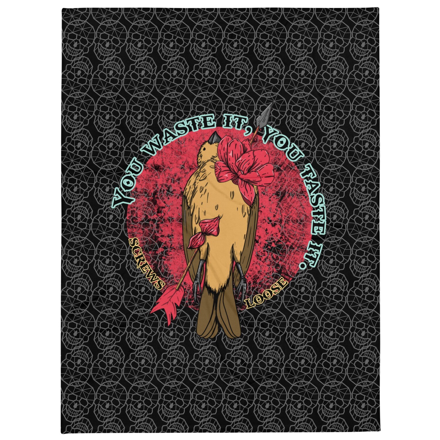 Waste It Throw Blanket