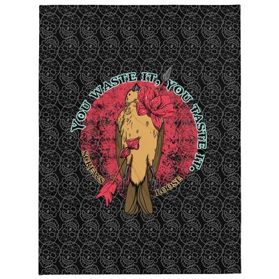 Waste It Throw Blanket