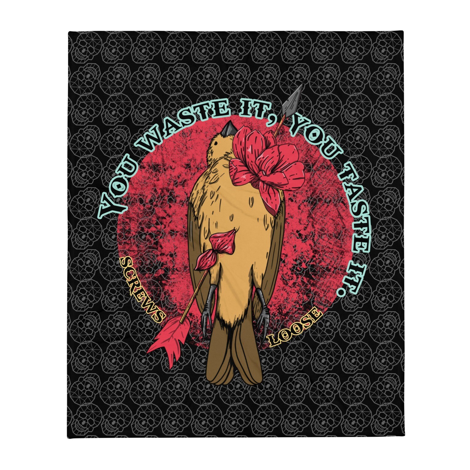 Waste It Throw Blanket