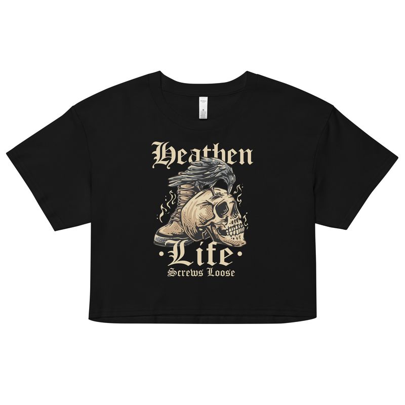 Heathen Life Crop Tee