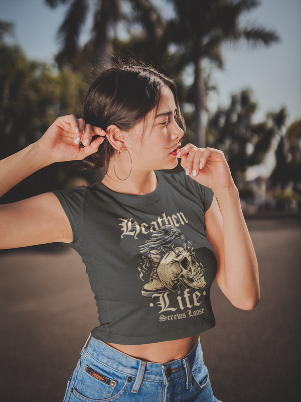 Heathen Life Crop Tee