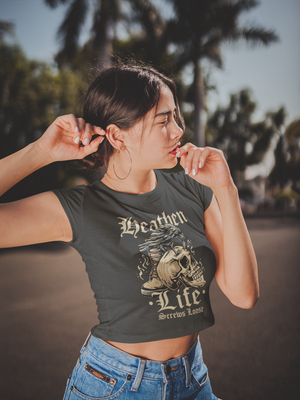 Heathen Life Crop Tee