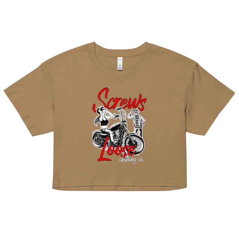 Skully Got A Girl Crop Tee