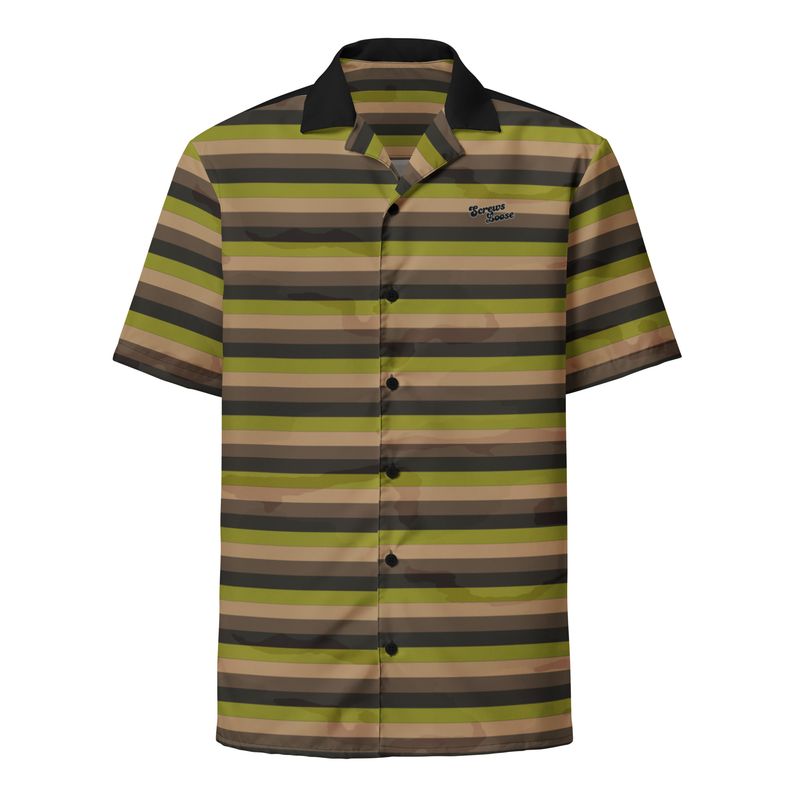 Earthy Hawaiian Button Up Shirt