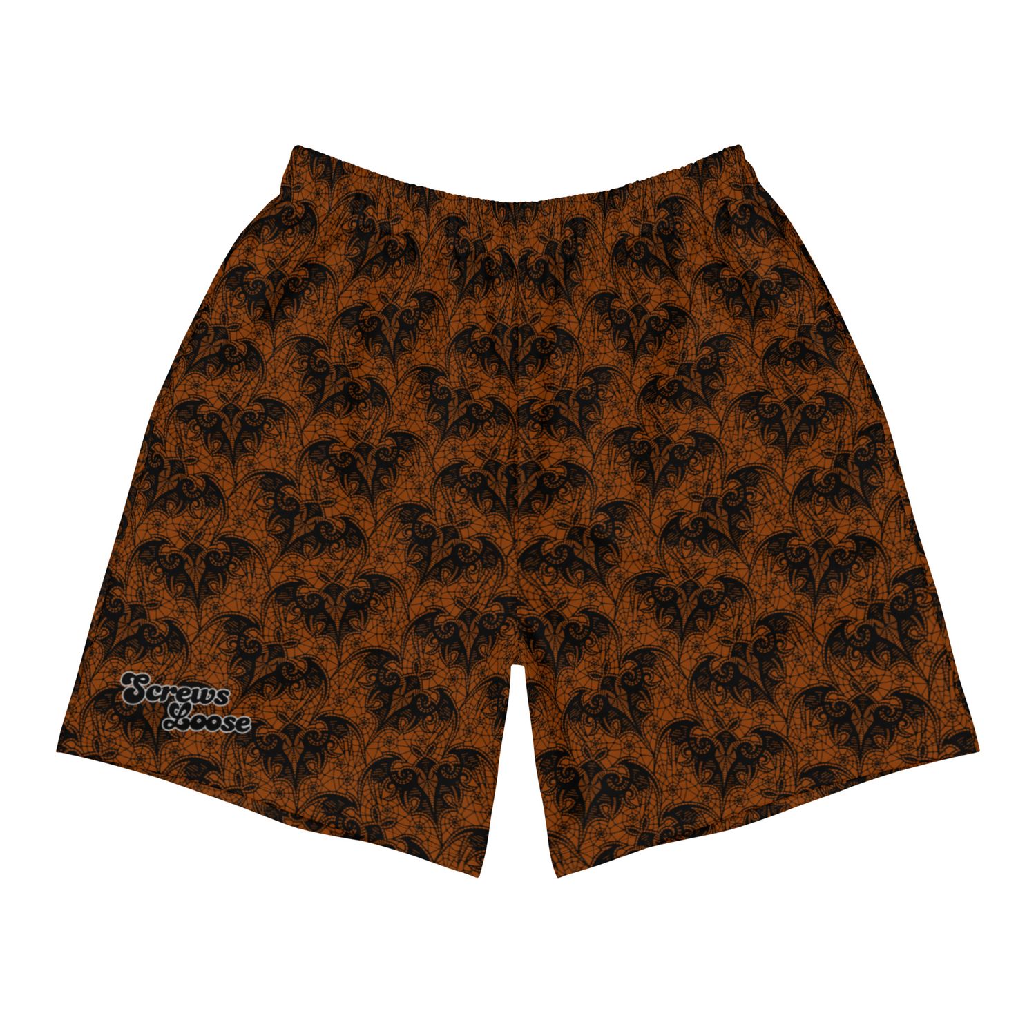 Batting a Thousand - Burnt Orange Men&#39;s Athletic Swim Shorts