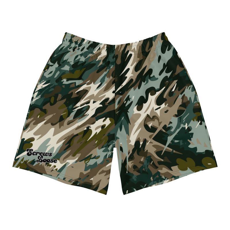 Bone Shatter Camo - Olive Gym &amp; Swim Shorts