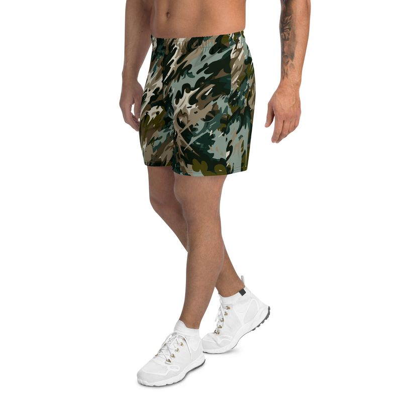 Bone Shatter Camo - Olive Gym &amp; Swim Shorts