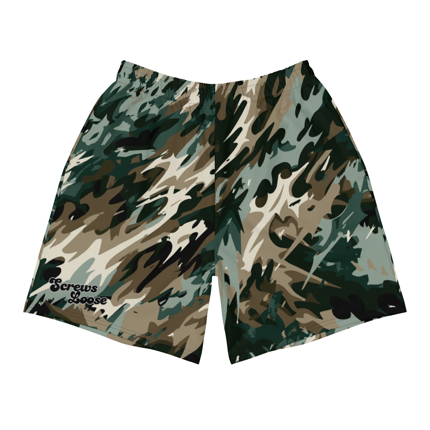 Bone Shatter Camo - Black Gym &amp; Swim Shorts
