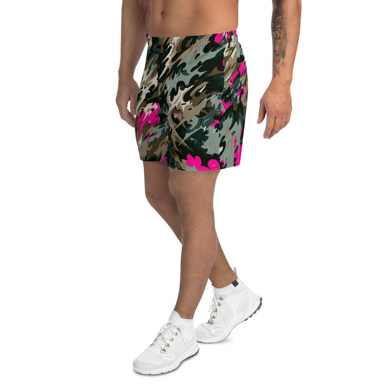 Bone Shatter Camo - Magenta Gym &amp; Swim Shorts