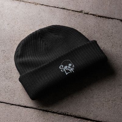 Classic Embroidered Bleeding Skull Fisherman Beanie | AS Colour 1120