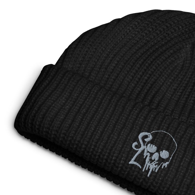 Classic Embroidered Bleeding Skull Fisherman Beanie | AS Colour 1120