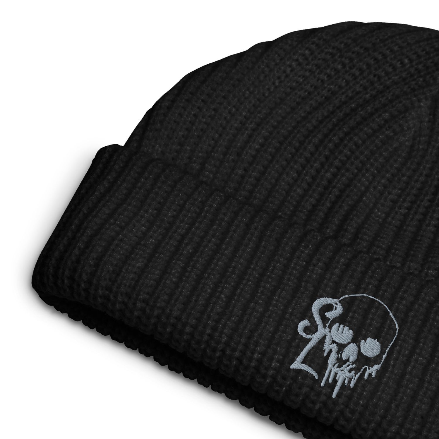 Classic Embroidered Bleeding Skull Fisherman Beanie | AS Colour 1120