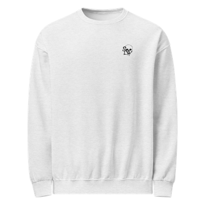 Classic Embroidered Bleeding Skull - Crew Neck Sweatshirt