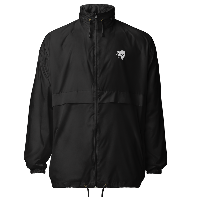 Embroidered Bleeding Skull Windbreaker
