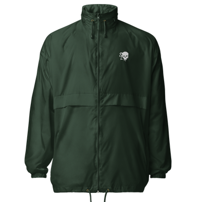 Embroidered Bleeding Skull Windbreaker