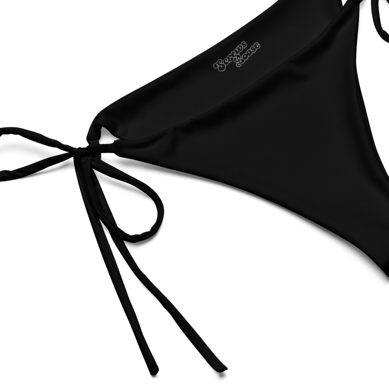 Classic Black String Bikini Bottom