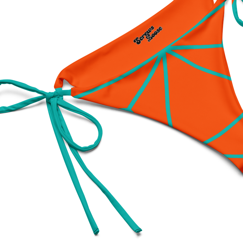 Teal Sunset String Bikini Bottom
