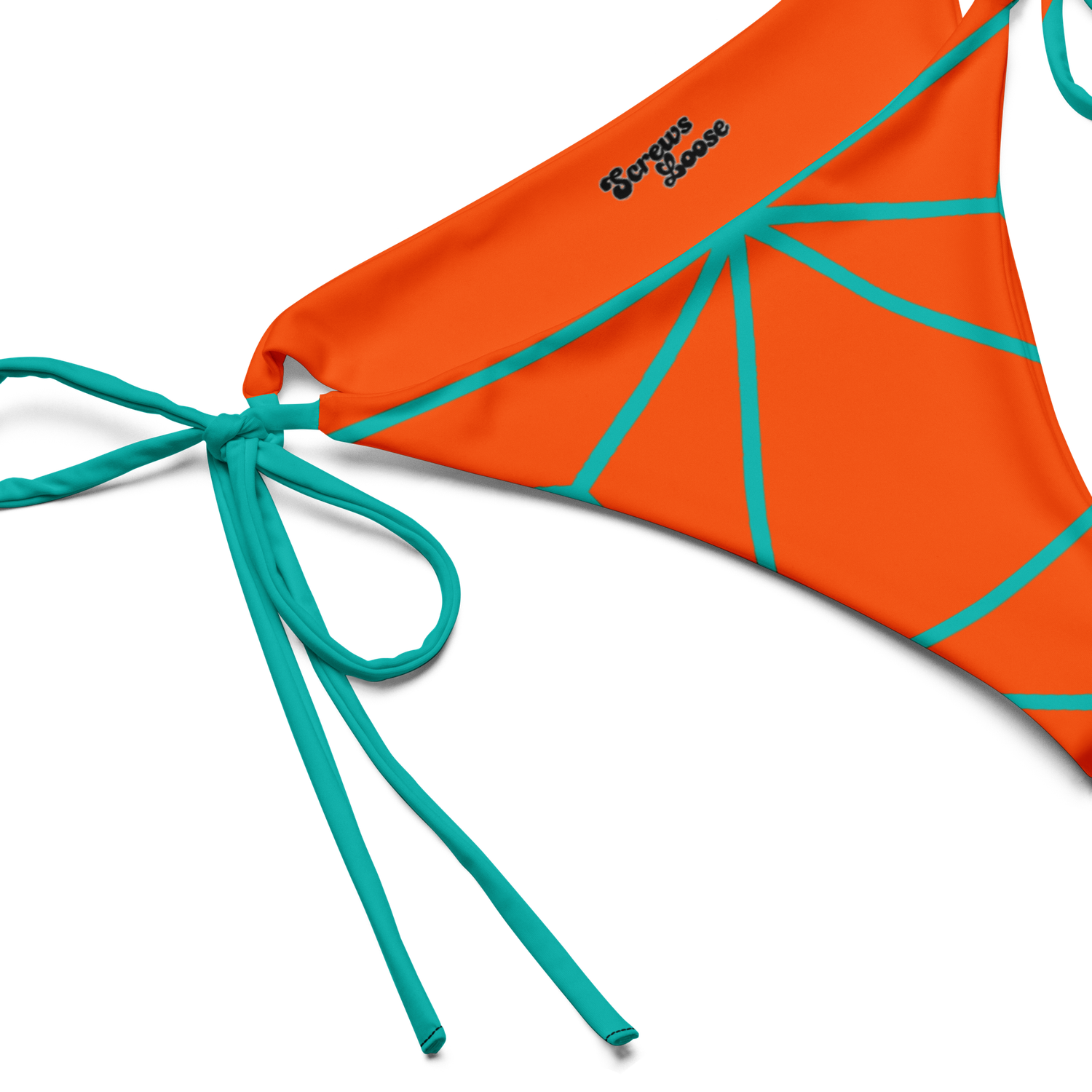 Teal Sunset String Bikini Bottom