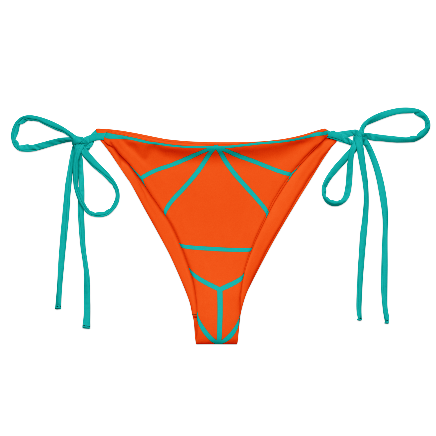 Teal Sunset String Bikini Bottom