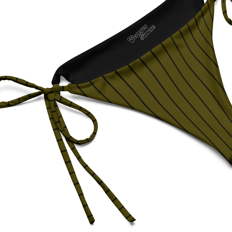 Xtra Olive String Bikini Bottom