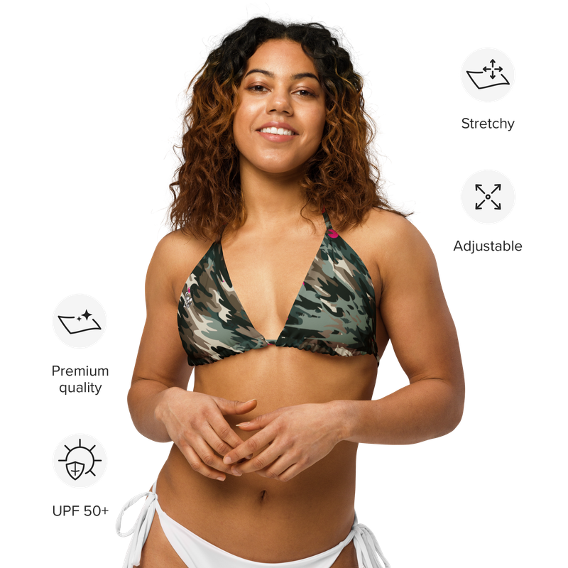 Bone Shatter Camo - String Bikini Top
