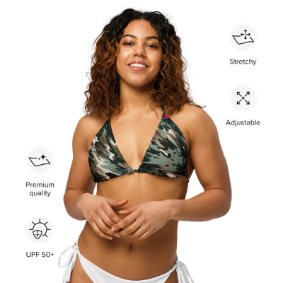 Bone Shatter Camo - String Bikini Top