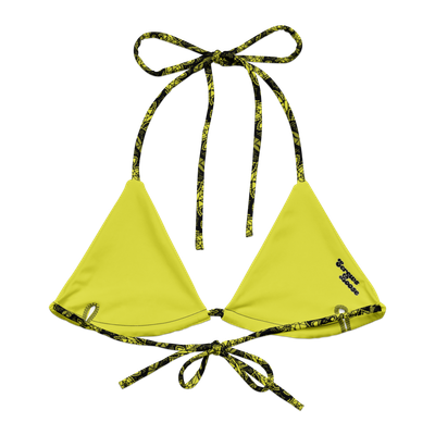 Batting-A-Thousand - Starship Yellow String Bikini Top