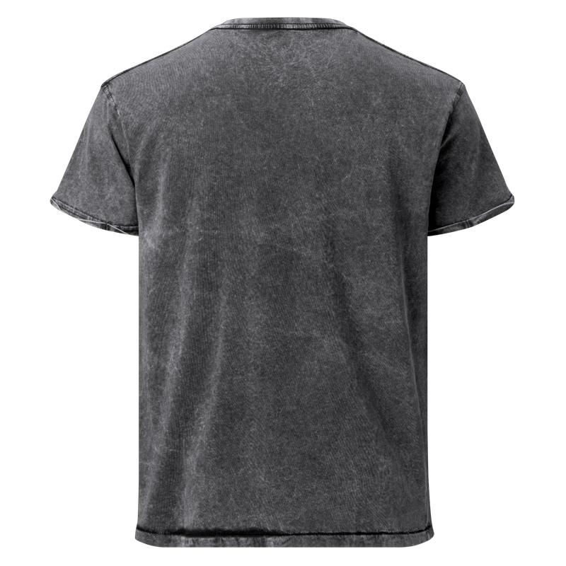 Bleeding Skull Black Denim T-Shirt