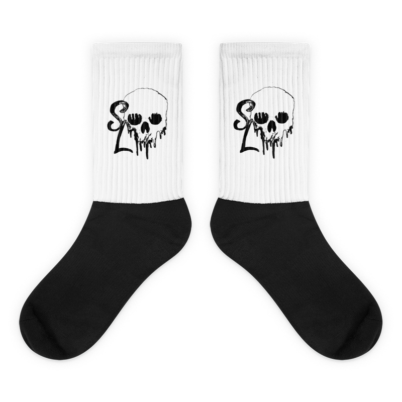Bleeding Skull Socks
