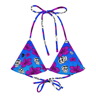 Long Live Hibiscus String Bikini Top