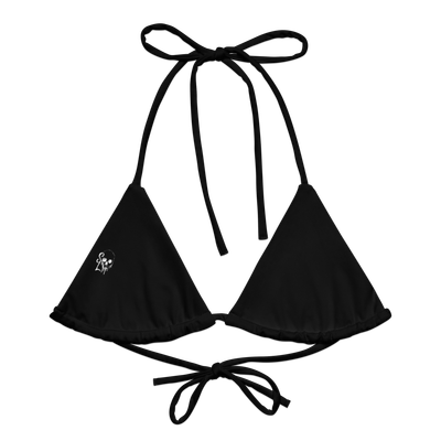 Classic Black String Bikini Top