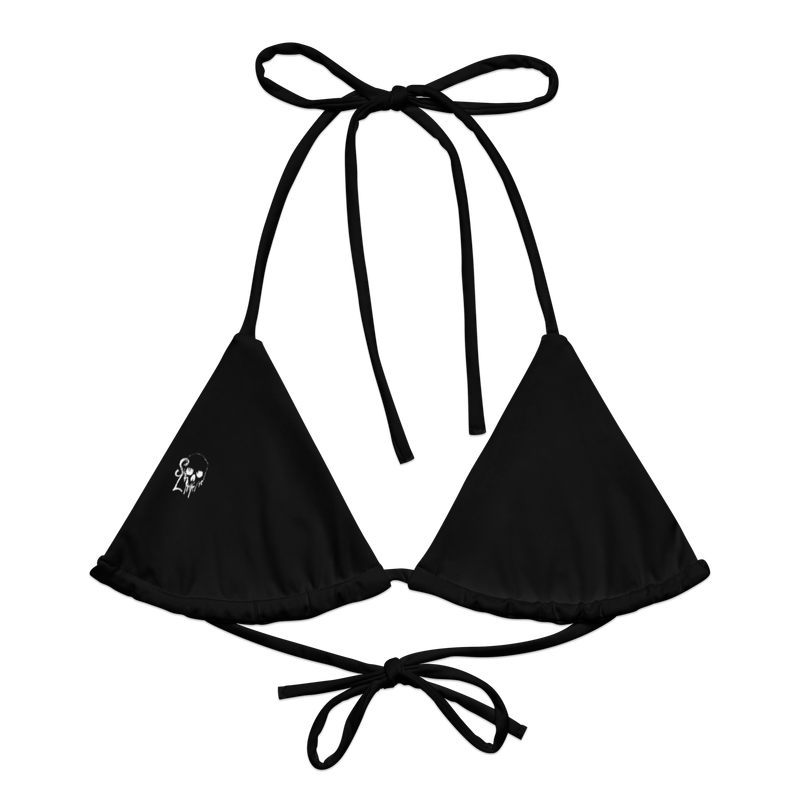 Classic Black String Bikini Top