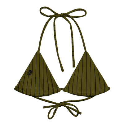 Xtra Olive String Bikini Top