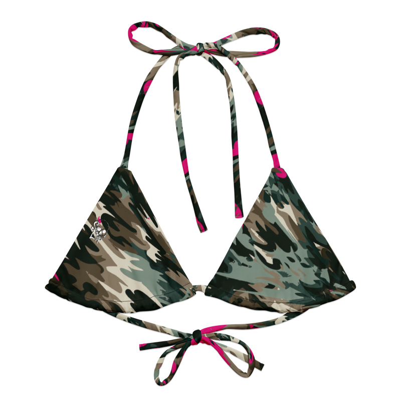 Bone Shatter Camo - String Bikini Top